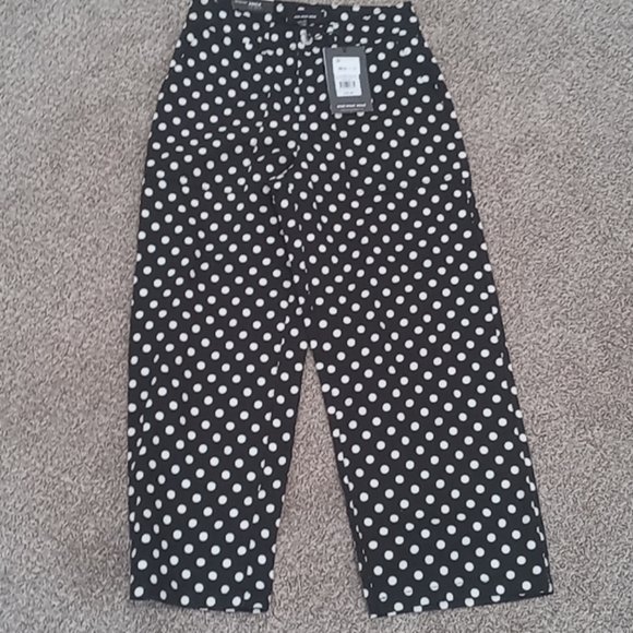 Who What Wear Polka Dot High Rise Ankle Pants - Picture 3 of 6